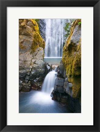 Framed Susan Creek Falls, Umpqua National Forest, Oregon Print