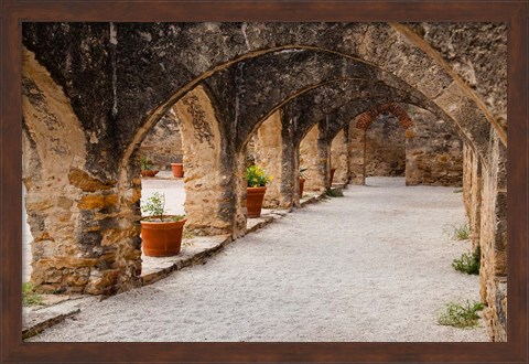 Framed Archways At Mission San Jose Print