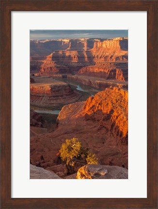 Framed Sunrise On The Colorado River, Utah Print