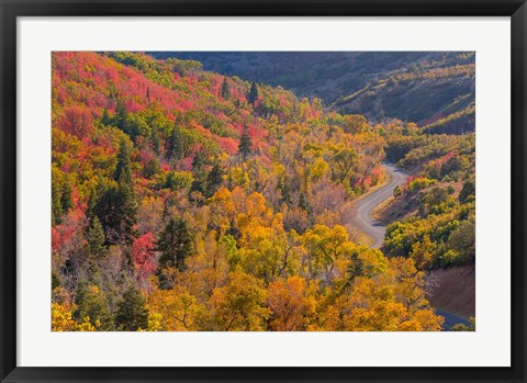 Framed Landscape With Nebo Loop Road, Uinta National Forest, Utah Print