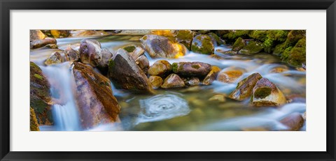 Framed Scenic View Of The Little Cottonwood Creek Print