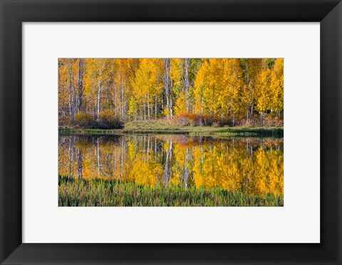 Framed Round Lake Panorama, Utah Print