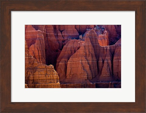 Framed Eroded Cliffs In Capitol Reef National Park, Utah Print