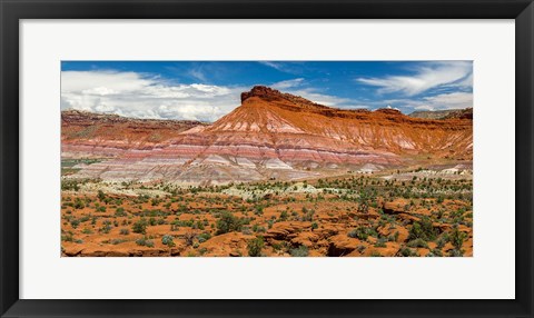 Framed Panorama Of The Grand Staircase-Escalante National Monument Print