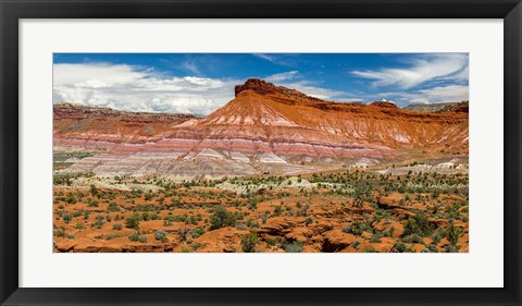 Framed Panorama Of The Grand Staircase-Escalante National Monument Print