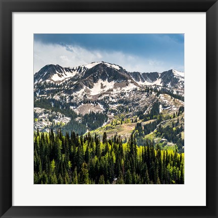 Framed Ski Resort From Guardsmans Pass Road Print