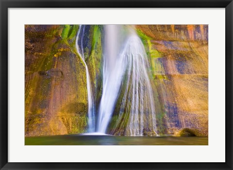 Framed Lower Calf Creek Falls Detail, Utah Print