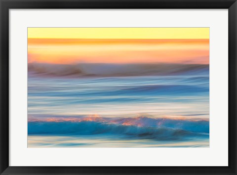 Framed Cape Disappointment State Park Ocean Print