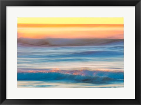 Framed Cape Disappointment State Park Ocean Print