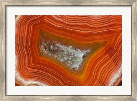 Framed Banded Agate IV Print