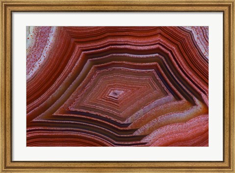 Framed Banded Agate VII Print