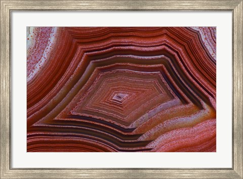 Framed Banded Agate VII Print