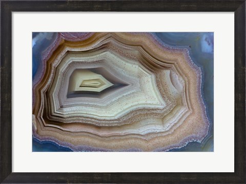 Framed Banded Agate, Sammamish, Washington Print