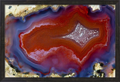 Framed Banded Agate XI Print