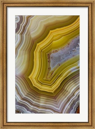 Framed Banded Agate XII Print