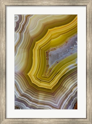 Framed Banded Agate XII Print