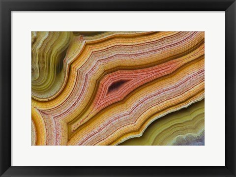 Framed Banded Agate XIV Print