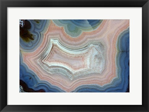 Framed Banded Agate XV Print