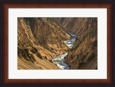 Framed Yellowstone River Landscape, Wyoming Print