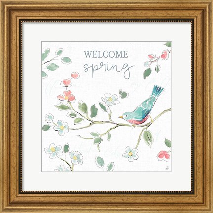 Framed Springtime III Print