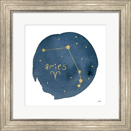 Framed Horoscope Aries Print