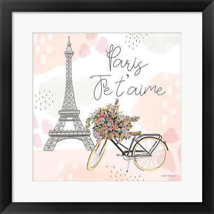 Framed Sweet Paris II Print