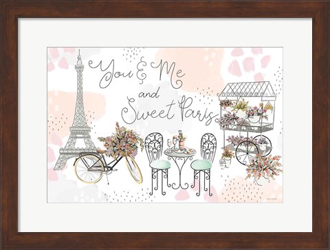 Framed Sweet Paris I Print