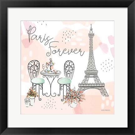 Framed Sweet Paris III Print