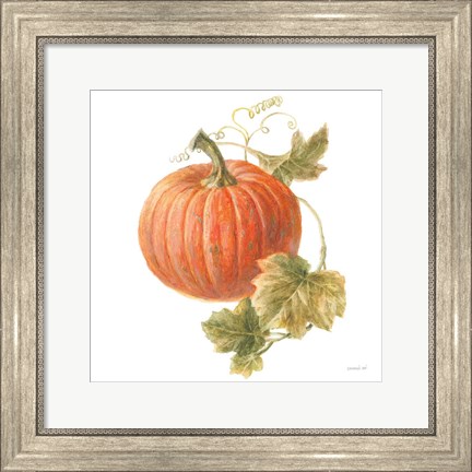 Framed Floursack Autumn VIII on White Print