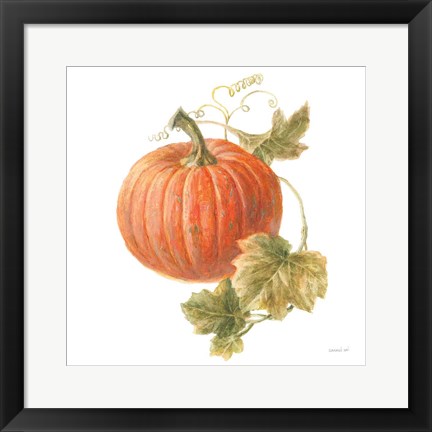 Framed Floursack Autumn VIII on White Print