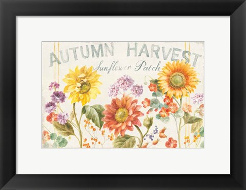 Framed Floursack Autumn IX Print