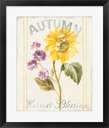 Framed Floursack Autumn III Print