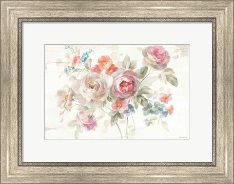 Framed Cottage Garden I Print