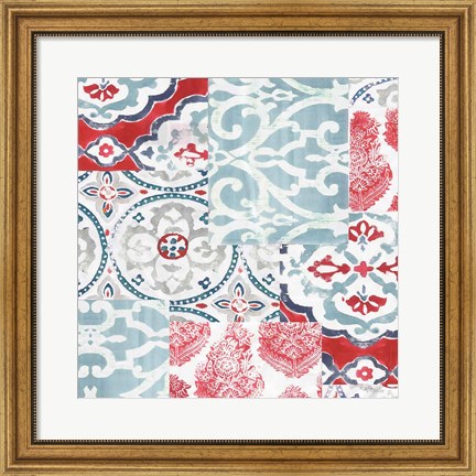 Framed Bazaar Patchwork II Print