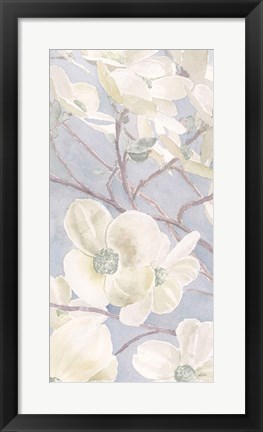 Framed Breezy Blossoms I Sage Print