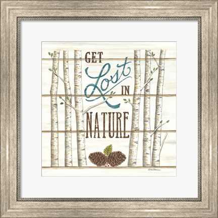 Framed Get Lost in Nature Print