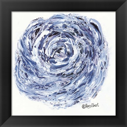 Framed Blue Rose Print