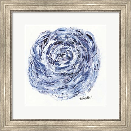 Framed Blue Rose Print