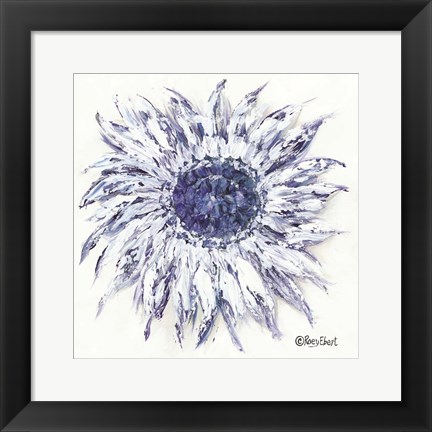 Framed Blue Sunflower Print