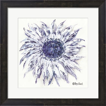 Framed Blue Sunflower Print