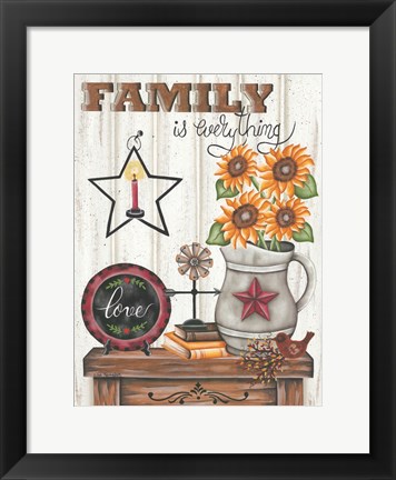 Framed Family is Everything Print