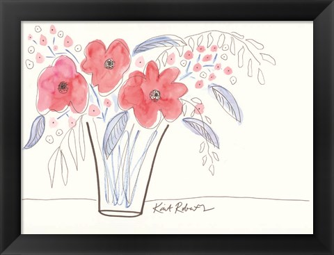 Framed July Blooms Print