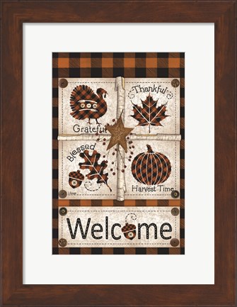 Framed Autumn Welcome Print