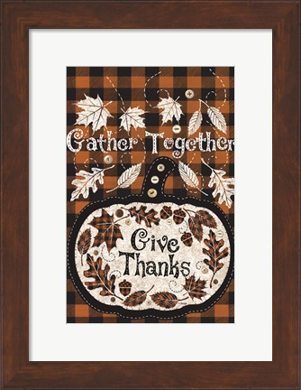 Framed Give Thanks Print