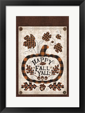 Framed Happy Fall Y&#39;all Print