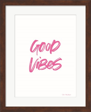 Framed Good Vibes Print