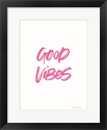 Framed Good Vibes Print