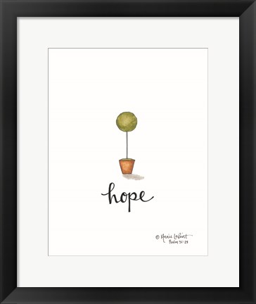 Framed Little Hope Topiary Print