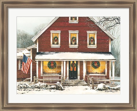 Framed Country Christmas Print