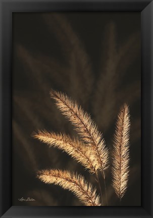 Framed Golden Grass I Print